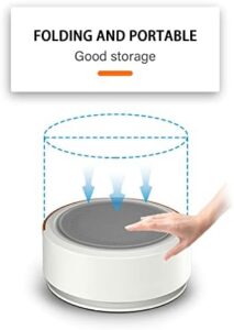 PanHuiWen Folding Mini Washing Machine with Ozone Sterilization for Makeup Sponges  