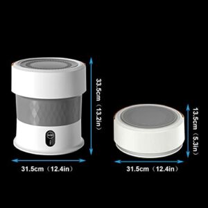 PanHuiWen Folding Mini Washing Machine with Ozone Sterilization for Makeup Sponges  