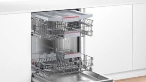 Bosch SMV4HVX00G Series 4 Built-in Fully-integrated Dishwasher in a modern kitchen