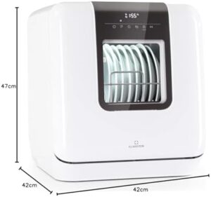 Klarstein Table Top Dishwasher with 3 Place Settings and 7 Washing Programs, Perfect for Small Spaces