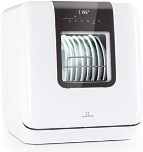 Klarstein Table Top Dishwasher with 3 Place Settings and 7 Washing Programs, Perfect for Small Spaces