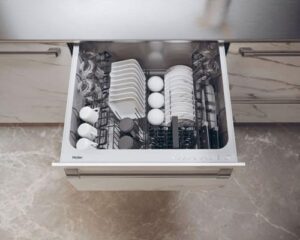 Haier Series 6 XDD 66E5LS-80 Fully Integrated Double Drawer Dishwasher, 12 Place Settings, 60cm, 5 Year Warranty