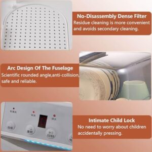 MhWrughts Compact Table Top Dishwasher for home kitchen and baby care with LED display and touch control