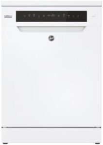Hoover HF5C7F0W-80 Wi-Fi Dishwasher in White, displaying its modern design and Wi-Fi features
