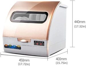 Mini Dishwasher, Compact, Portable, Countertop, High Temperature Disinfection