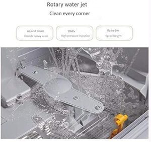Fully Automatic Drying and Sterilizing Desktop Dishwasher with Rotary Jet Water Flow and High-Temperature Cleaning