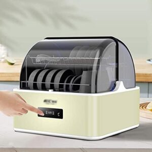 Portable Smart Dishwasher with Disinfection Cabinet and 6 Cleaning Modes in Stainless Steel