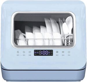Fully Automatic Countertop Dishwasher with 6 Place Settings in Stainless Steel