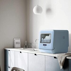 Fully Automatic Countertop Dishwasher with 6 Place Settings in Stainless Steel
