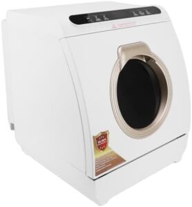 Compact Portable Mini Dishwasher in a small kitchen setting, ideal for apartments, offices, and RVs 