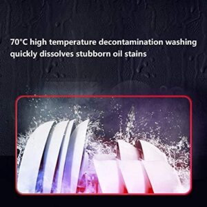 ZXNANA Tabletop UV Dishwasher, a compact 3-in-1 washing, drying, and sterilizing appliance for high-efficiency cleaning.
