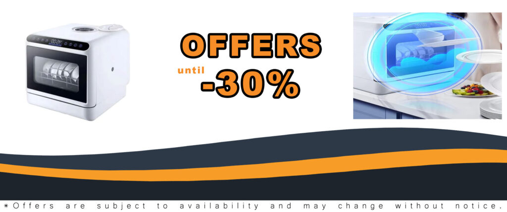 Household Integrated Small Dishwasher, silent, multifunctional, plug and play, perfect for apartments and RVs