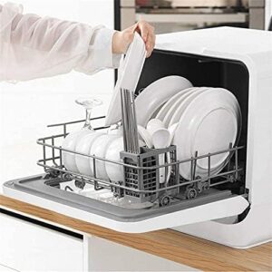 Table Top Dishwasher Compact Portable Countertop with 6 Place Settings and Antibacterial Storage
