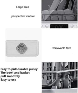 Table Top Dishwasher Compact Portable Countertop with 6 Place Settings and Antibacterial Storage