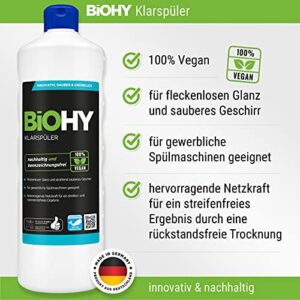 BIOHY Spülmaschinen Reinigungs-Set 10L Klarspüler und Geschirrreiniger Kanister mit Auslaufhahn für strahlend saubere Ergebnisse