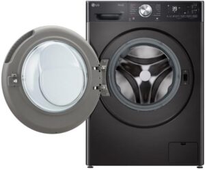 LG F4Y913BCTA1 13kg TurboWash360 Washing Machine in Black with TurboWash and AI features