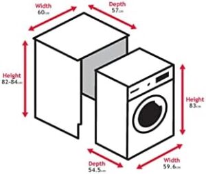 Hoover H-WASH/DRY HBDS595D1ACE/-800 9+5kg Integrated Washer Dryer, White with Chrome Door