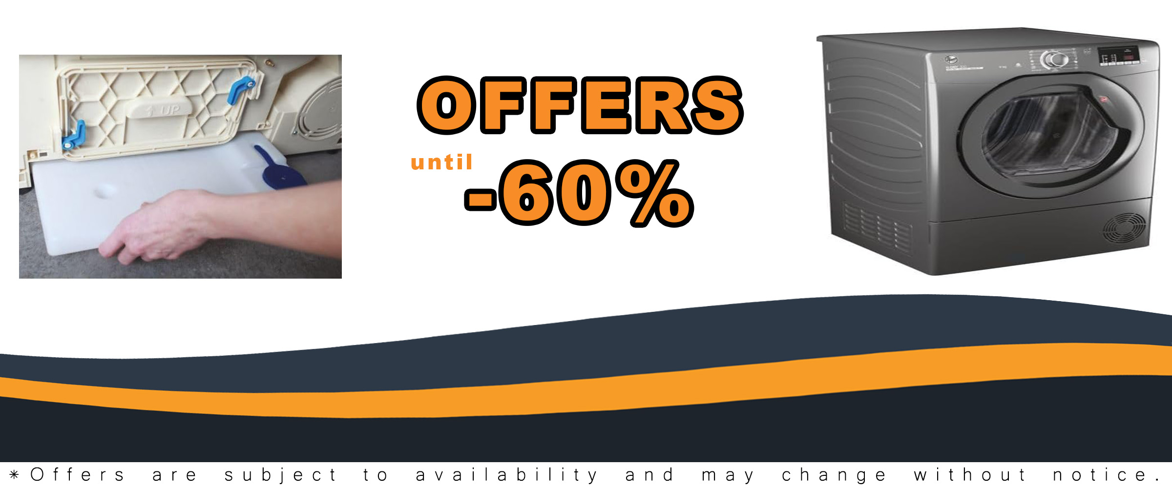 Hoover H-Dry 300 HLE C9DRGR WiFi-enabled 9kg Condenser Tumble Dryer in Graphite