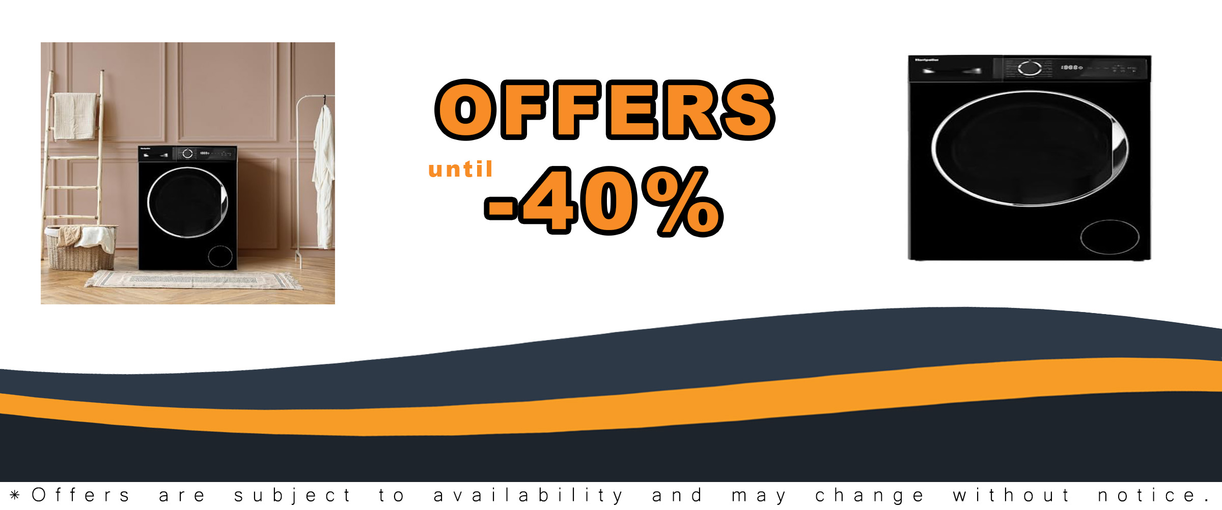 Montpellier 8 Kg A Rated Black Washing Machine - Modern design with energy efficiency