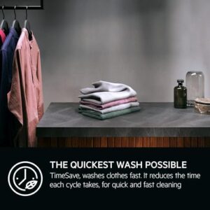 AEG LF8E8436BI Built-In 8kg Washing Machine in white, showcasing its sleek and modern design.