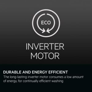 7000 Series Washing Machine LFR73944B - White ProSteam Washing Machine with 9kg Load and 1400rpm Spin