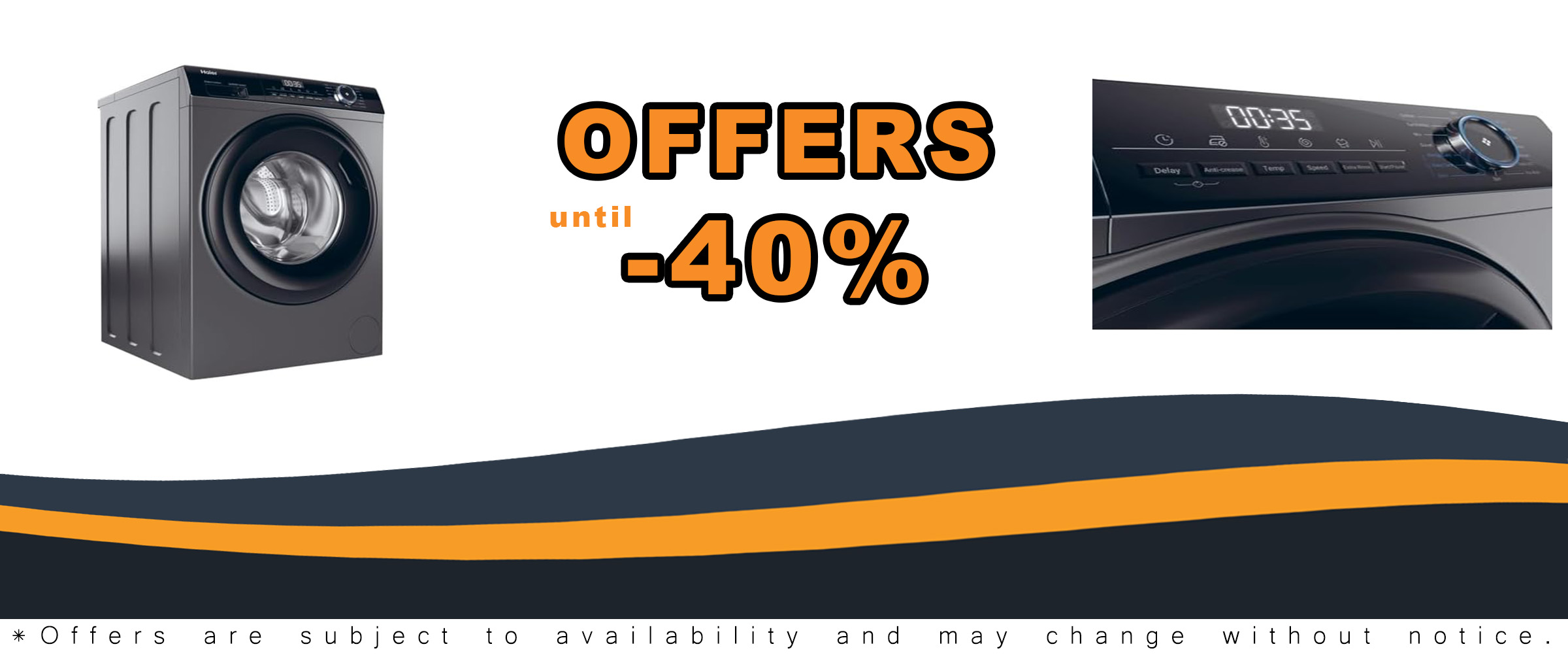 HW80-B14939S8 Freestanding Washing Machine, 8kg load, 1400RPM spin speed, Graphite finish, Energy Class A