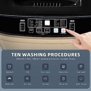 Qhou Apartment Laundry Machine with LED Display and Drain Pump  