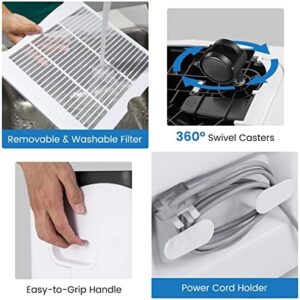 COSTWAY 50L/Day Dehumidifier in action, showing its sleek design and advanced features for humidity control