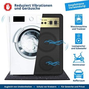 High-Efficiency Anti-Vibration Mat for Washing Machines, Speakers, and Flooring, cut to size, made in Germany