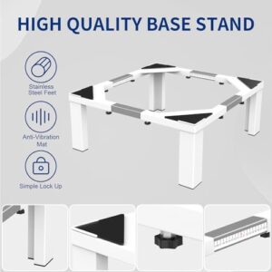 ANBase 12" Height Heavy-Duty All Steel Washing Machine Stand for Washer and Dryer