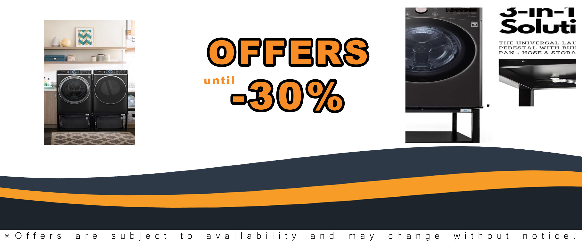 EZ Laundry 27" Upgraded Universal Fit Pedestal for Washer or Dryer in Black with Built-in Drain Pan
