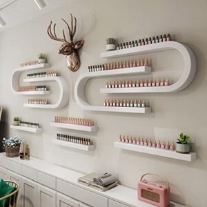 FUYAO Wall Mounted Shelf Nail Polish Bottle Display Rack for beauty salons and home use