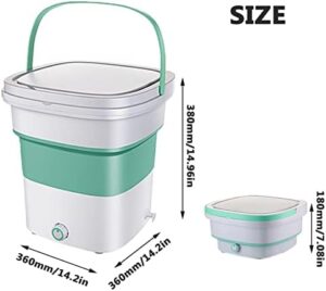 PanHuiWen Folding Washer 1.8kg Portable Turbo Washing Machine with Compact Design, Ideal for Small Spaces