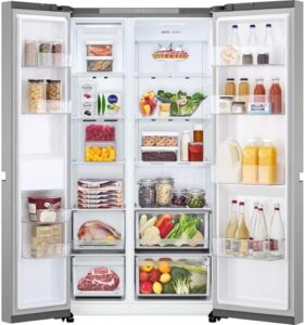 LG GSBC40PYPE 664L American Style Fridge Freezer in Silver with Water and Ice Dispenser
