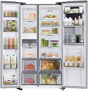 American Fridge Freezer with Beverage Center - Large capacity with dedicated beverage center and energy-saving features
