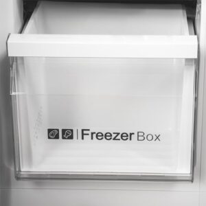SIA SAFF460SI Freestanding 2 Door American Style Fridge Freezer in Silver with 446 Litre Capacity, No Frost Technology, and Inverter Compressor  