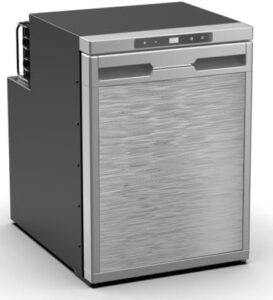 Shield Autocare 44L 12v Compressor Fridge Freezer Silver Portable Dual Zone for Campervan, Caravan, Motorhome