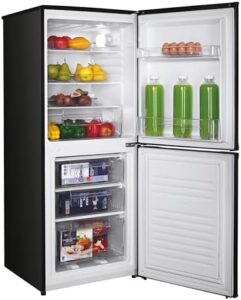 Candy CCH1S513EBK-1 Fridge Freezer in black with spacious storage and frost-free technology  