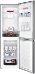 Cookology CFF2475050IX Frostfree 244L Freestanding 50/50 Fridge Freezer with adjustable temperature control and reversible doors  