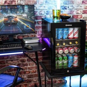Subcold Ace65 LED Touch Control Beer Fridge with Glass Door and Black Alu Handle