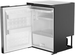 Shield Autocare Cool Mate 65L Silver 12V camper van fridge with freezer, ideal for motorhomes and caravans  