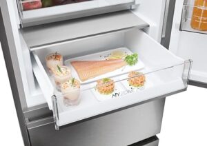 Haier HTW5618EWMG 3D Wifi Connected Fridge Freezer Stainless Steel E Rated