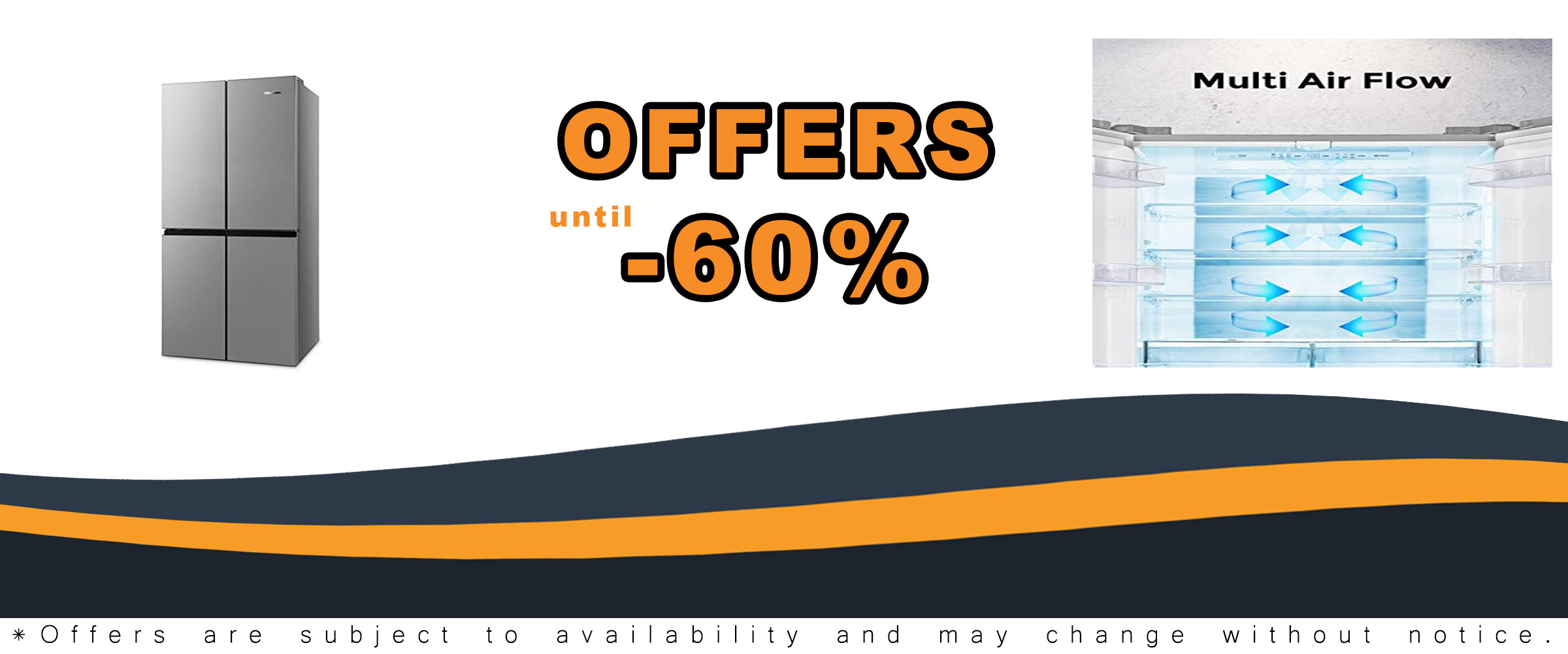 Hisense RQ563N4SI2 Total No Frost American Fridge Freezer in Stainless Steel with spacious design and advanced cooling technology