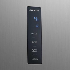 Cookology 630L Tall Fridge and Freezer Pack with water dispenser, frost-free system, and digital LED touch display.
