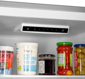 SIA SFF17650SE 50/50 Split Combi Fridge Freezer with Water Dispenser in Silver