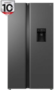 TCL RP503SSE1 American Style Fridge Freezer in Quartz Gray