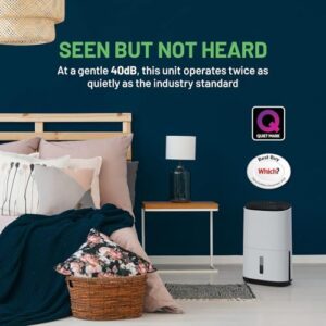 MeacoDry Arete® One 20L Dual Dehumidifier & HEPA Air Purifier in a modern living room
