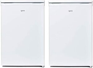 Igenix Freestanding Under Counter Larder Fridge & Freezer Set with Reversible Doors in White