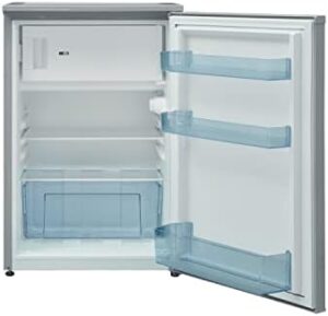Indesit Freestanding I55VM1110 SUK1 Fridge in silver with adjustable shelves and A+ energy rating