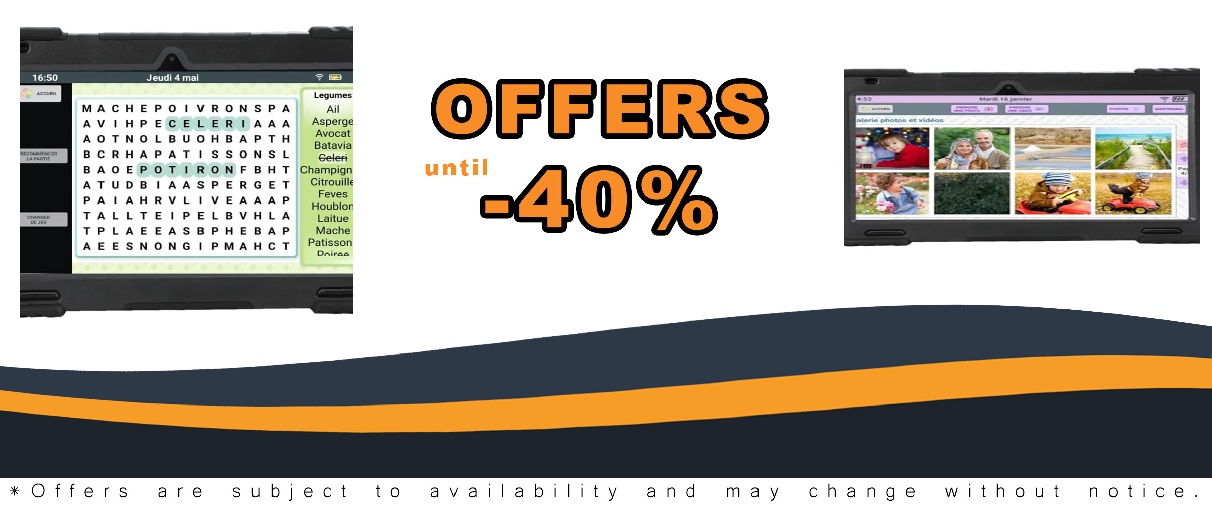 XXL WiFi 128GB Android 13 Tablet for Seniors with extra large screen and reinforced case